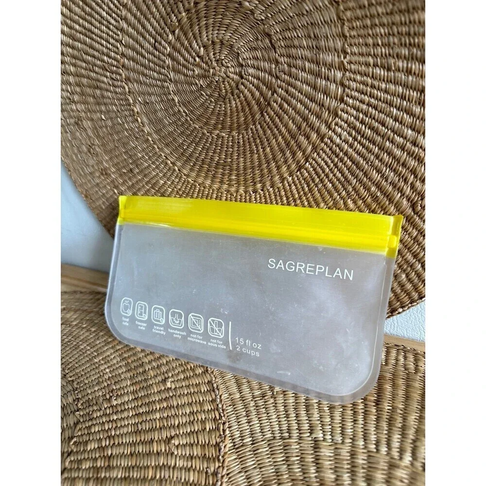 Sagreplan 2 cups resealable ziplock bag